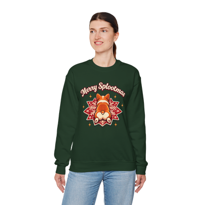Holiday Corgi Sweatshirt – "Merry Splootmas" Cute Christmas Corgi Crewneck