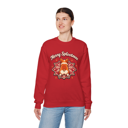 Holiday Corgi Sweatshirt – "Merry Splootmas" Cute Christmas Corgi Crewneck