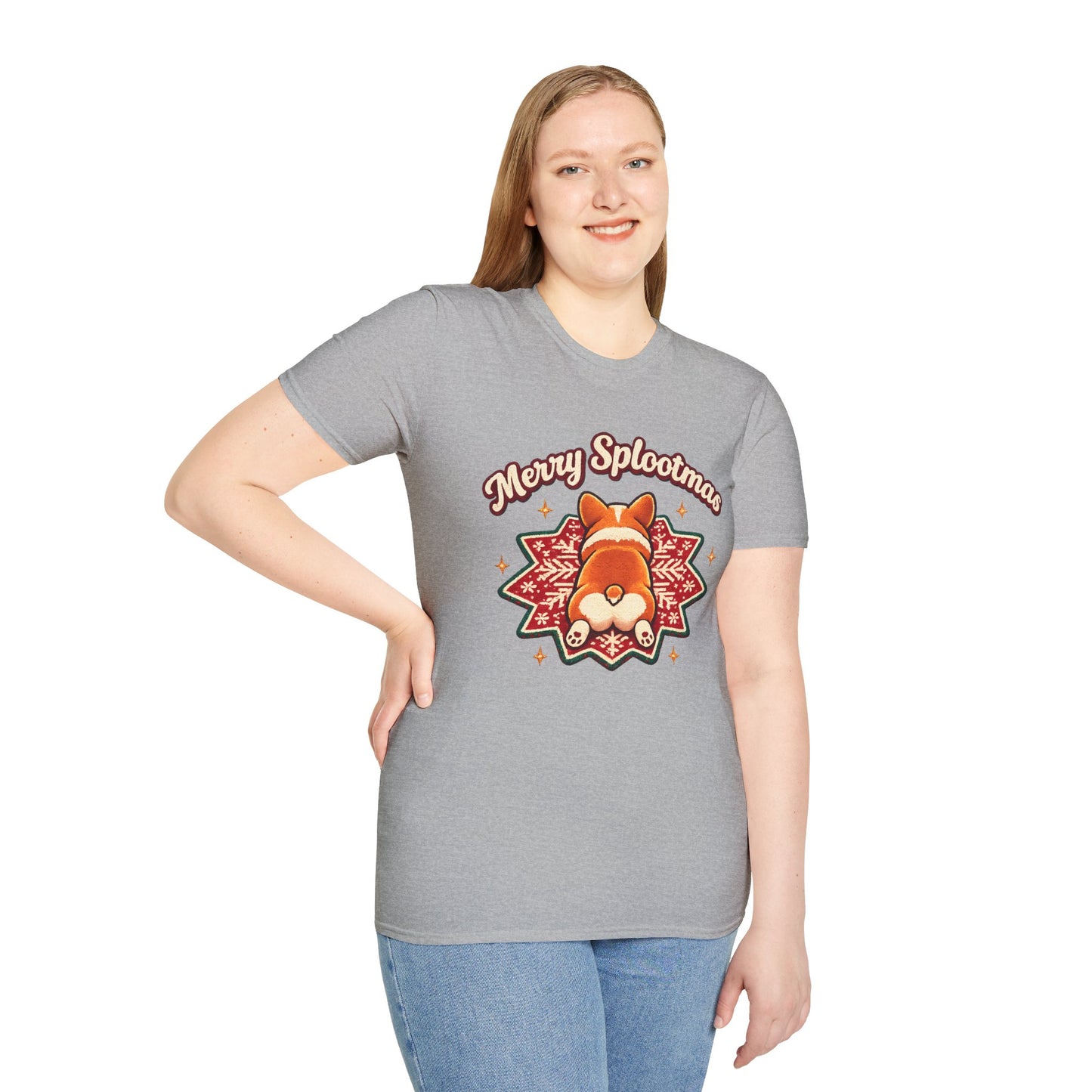 Merry Splootmas Corgi T-Shirt — Cute Holiday Tee