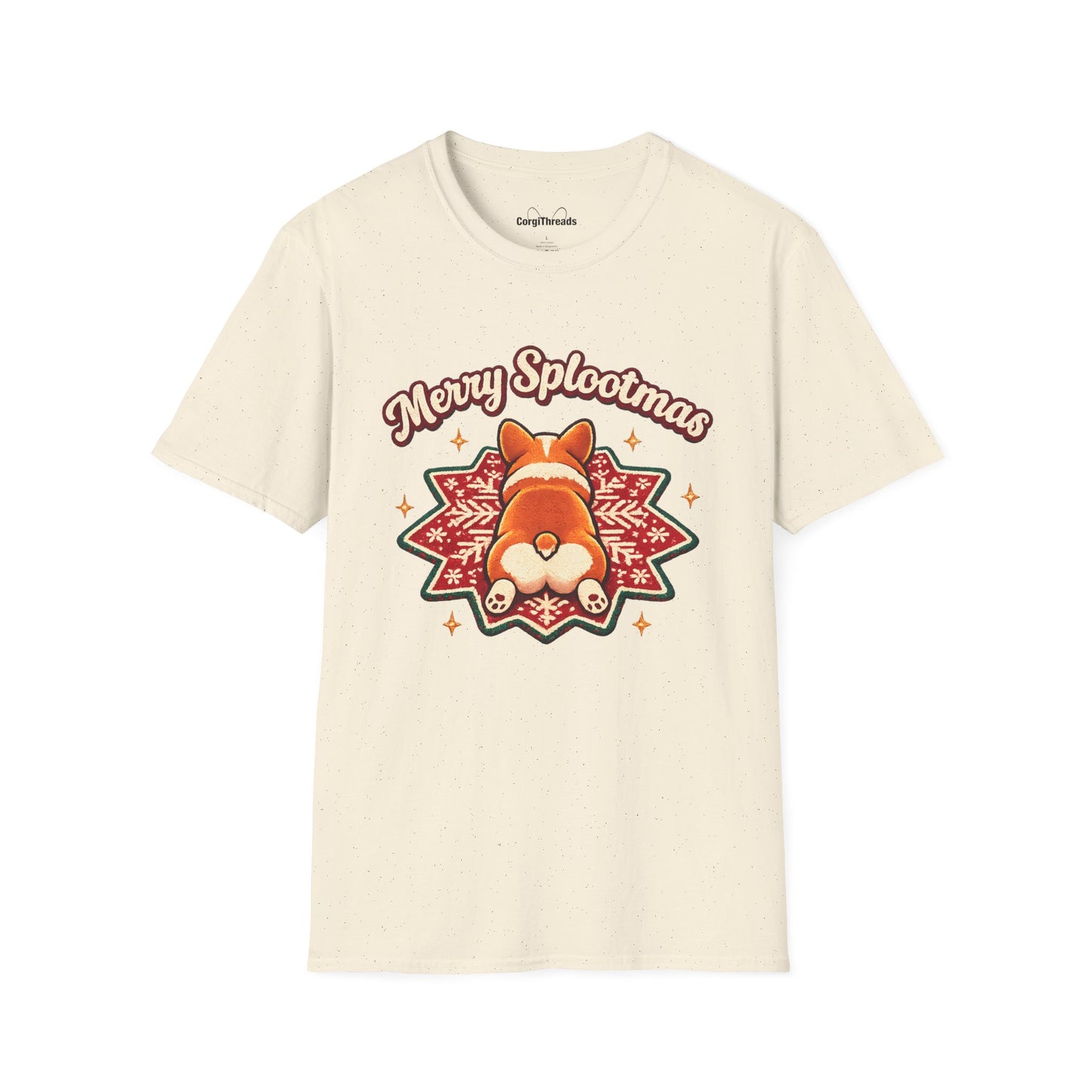 Merry Splootmas Corgi T-Shirt — Cute Holiday Tee