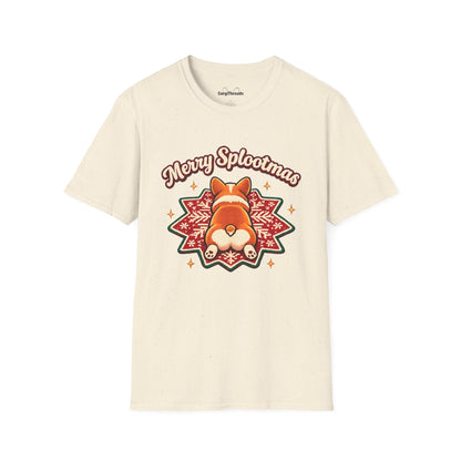 Merry Splootmas Corgi T-Shirt — Cute Holiday Tee