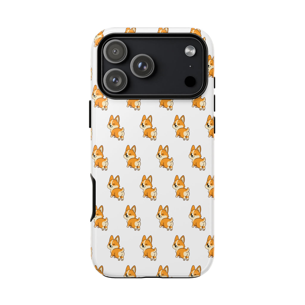 Cute Orange Corgi Pattern Tough Phone Case