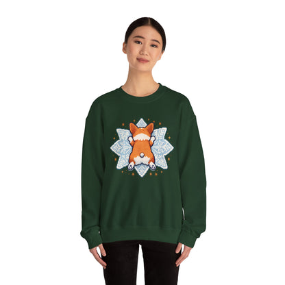 Corgi Sploot Mandala Sweatshirt — Cute Dog Christmas Crewneck