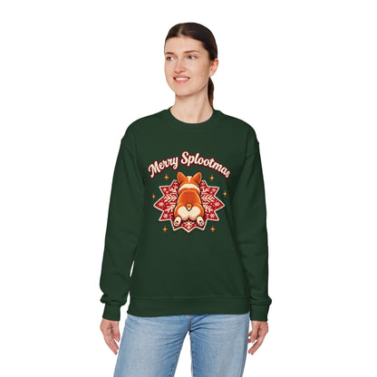Holiday Corgi Sweatshirt – "Merry Splootmas" Cute Christmas Corgi Crewneck