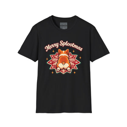 Merry Splootmas Corgi T-Shirt — Cute Holiday Tee