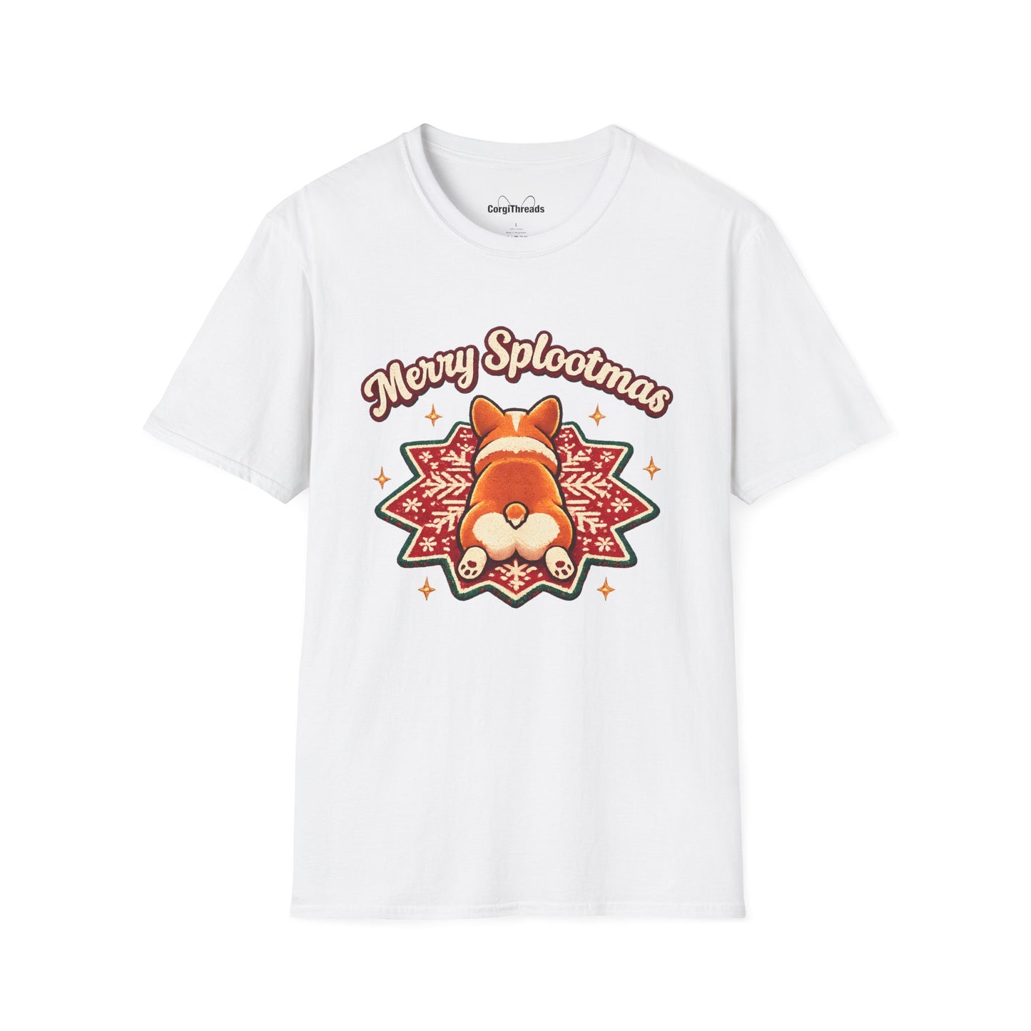 Merry Splootmas Corgi T-Shirt — Cute Holiday Tee