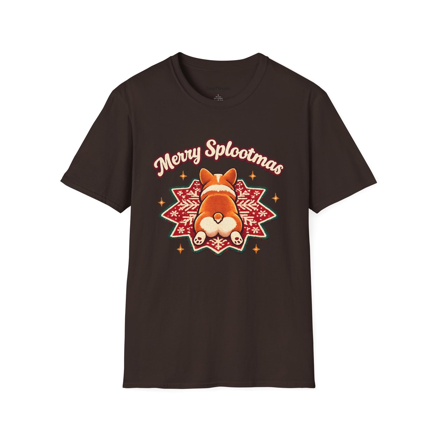 Merry Splootmas Corgi T-Shirt — Cute Holiday Tee