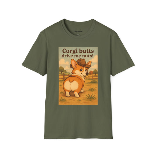 Corgi Butts Drive Me Nuts T-Shirt