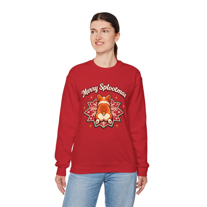 Holiday Corgi Sweatshirt – "Merry Splootmas" Cute Christmas Corgi Crewneck