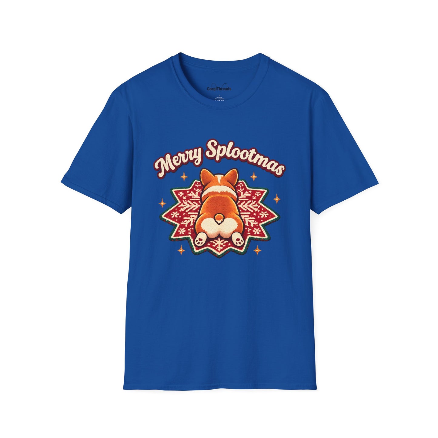 Merry Splootmas Corgi T-Shirt — Cute Holiday Tee