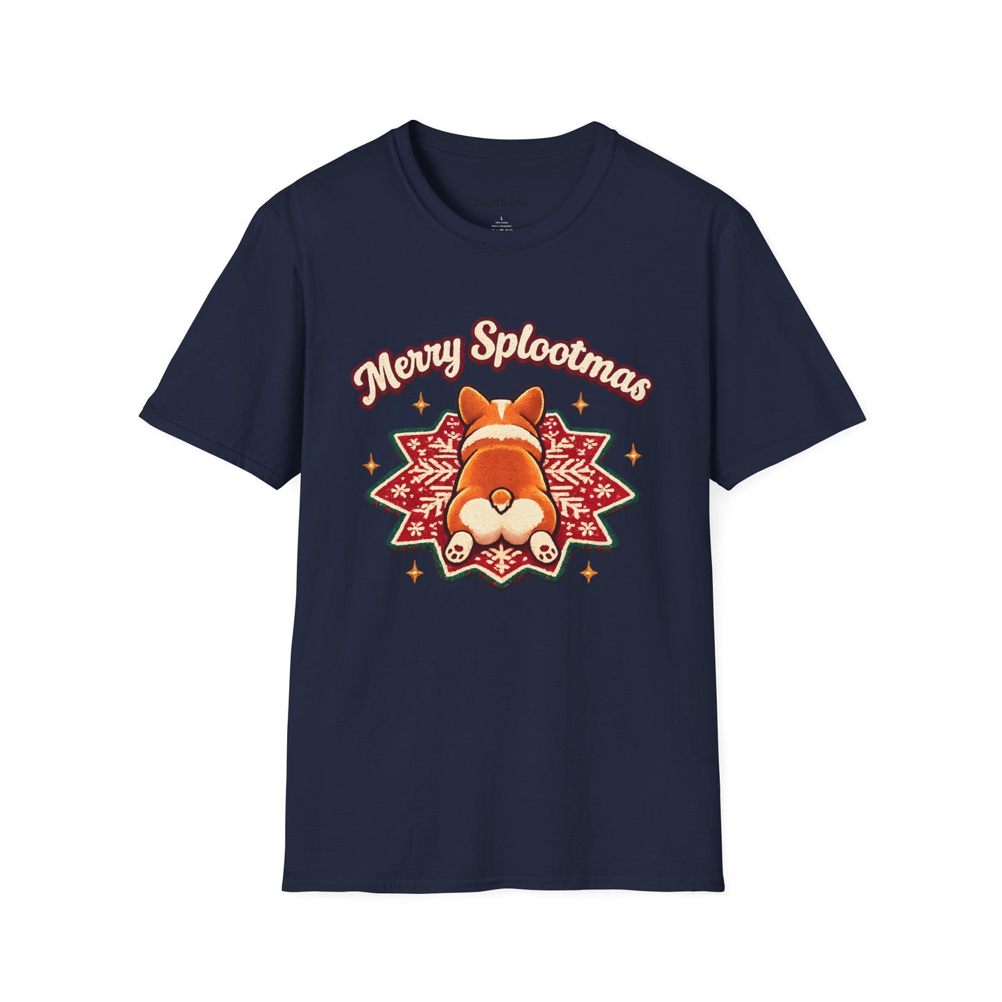 Merry Splootmas Corgi T-Shirt — Cute Holiday Tee