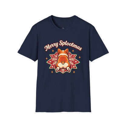 Merry Splootmas Corgi T-Shirt — Cute Holiday Tee