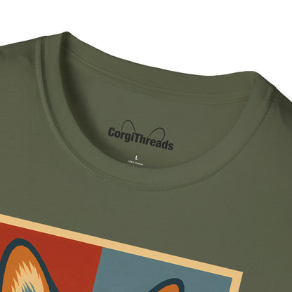 Corgi 'NOPE' Graphic T‑Shirt — Retro Pop Art Tee