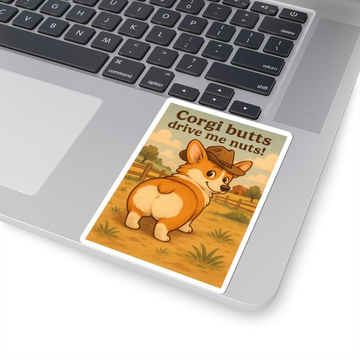 Corgi Butts Drive Me Nuts! Kiss-Cut Sticker