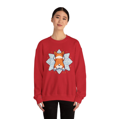 Corgi Sploot Mandala Sweatshirt — Cute Dog Christmas Crewneck