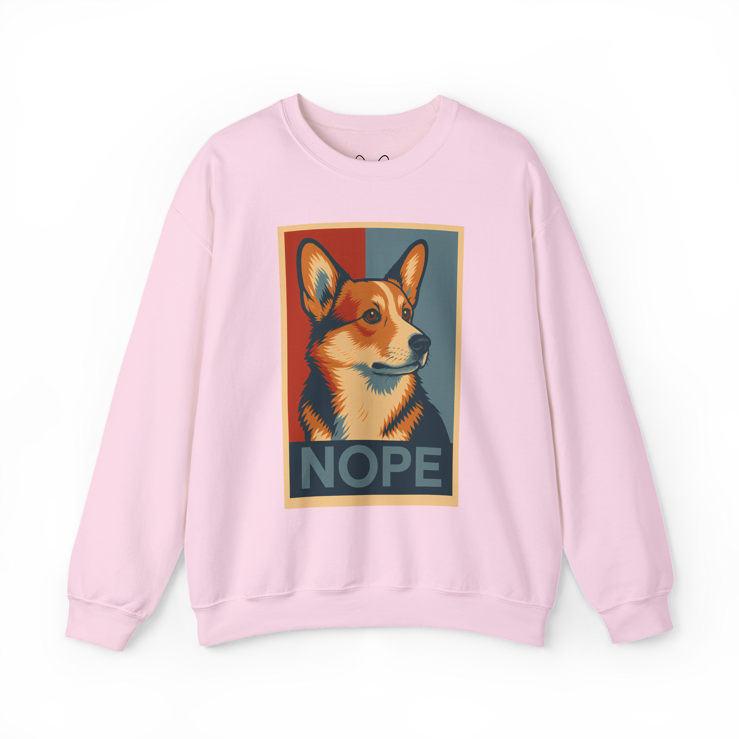 Corgi 'NOPE' Crewneck Sweatshirt – Funny Corgi Graphic Pullover